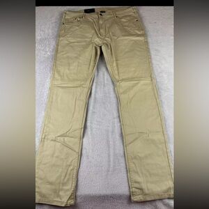 Jachs New York Mens Khaki Color straight Fit mid rise pants size 40x34